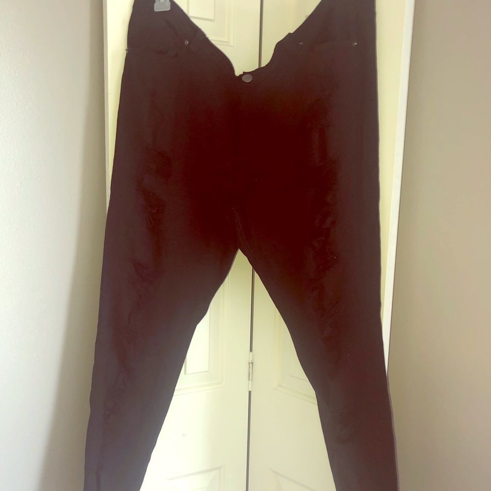 Forever 21. Distressed black jeans.
